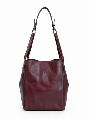 Frye Reed Magnetic Snap Leather Bucket Bag